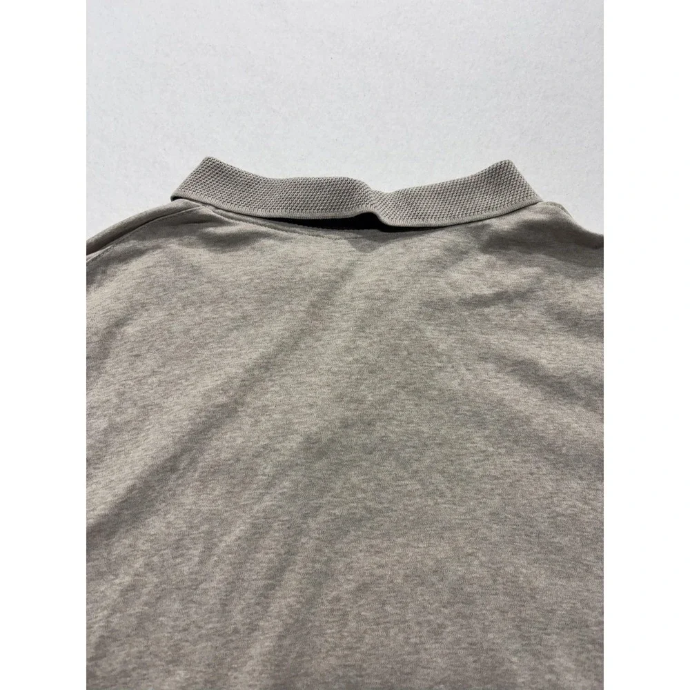 Banana Republic Polo Shirt Mens Small Gray Short Sleeve Jersey Cotton Casual